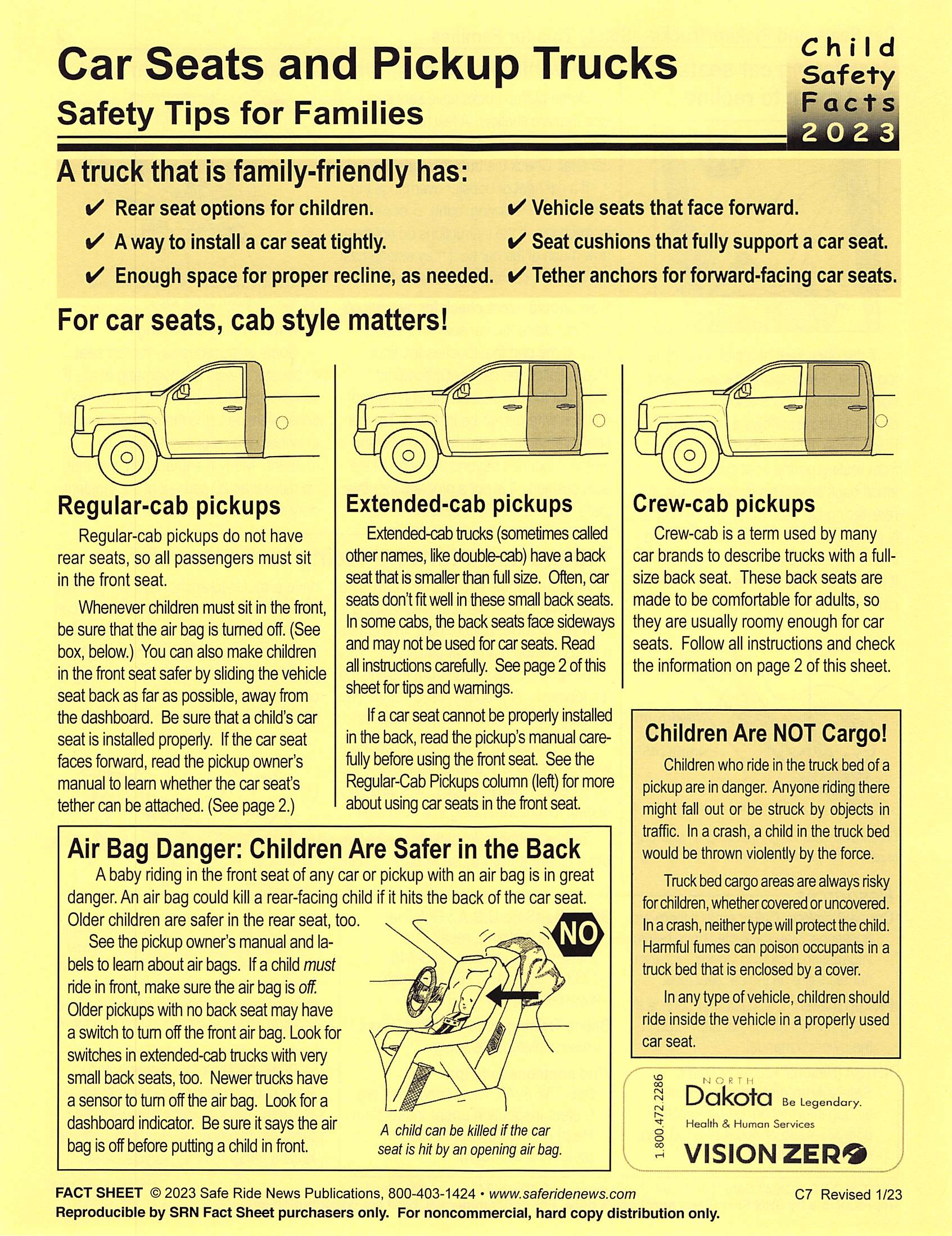 Car Seats and Pickup Trucks